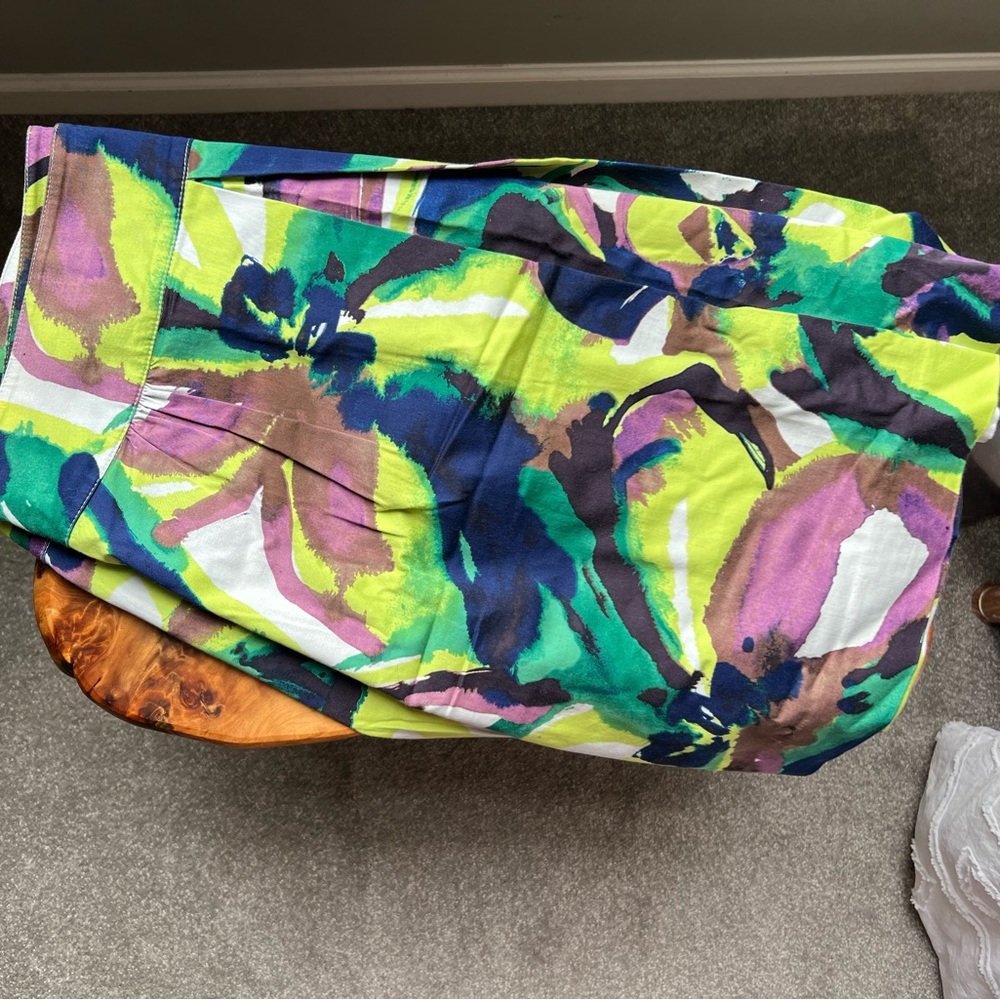 Newport News Vibrant Floral Midi Skirt